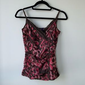 Y2K BROWN AND PINK CAMI
